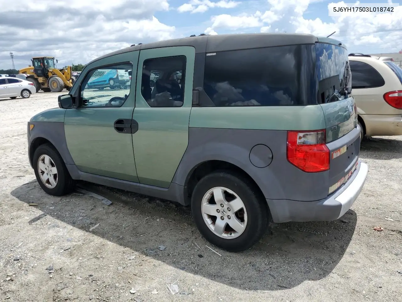 2003 Honda Element Ex VIN: 5J6YH17503L018742 Lot: 63024345