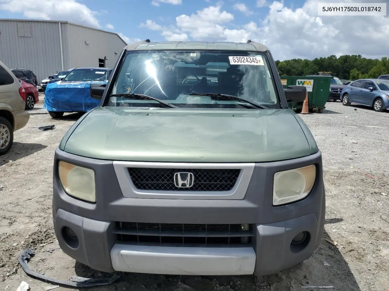 2003 Honda Element Ex VIN: 5J6YH17503L018742 Lot: 63024345