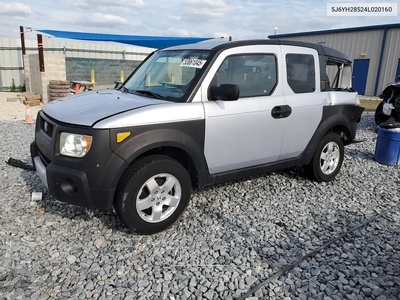 2004 Honda Element Ex VIN: 5J6YH28524L020160 Lot: 53861045
