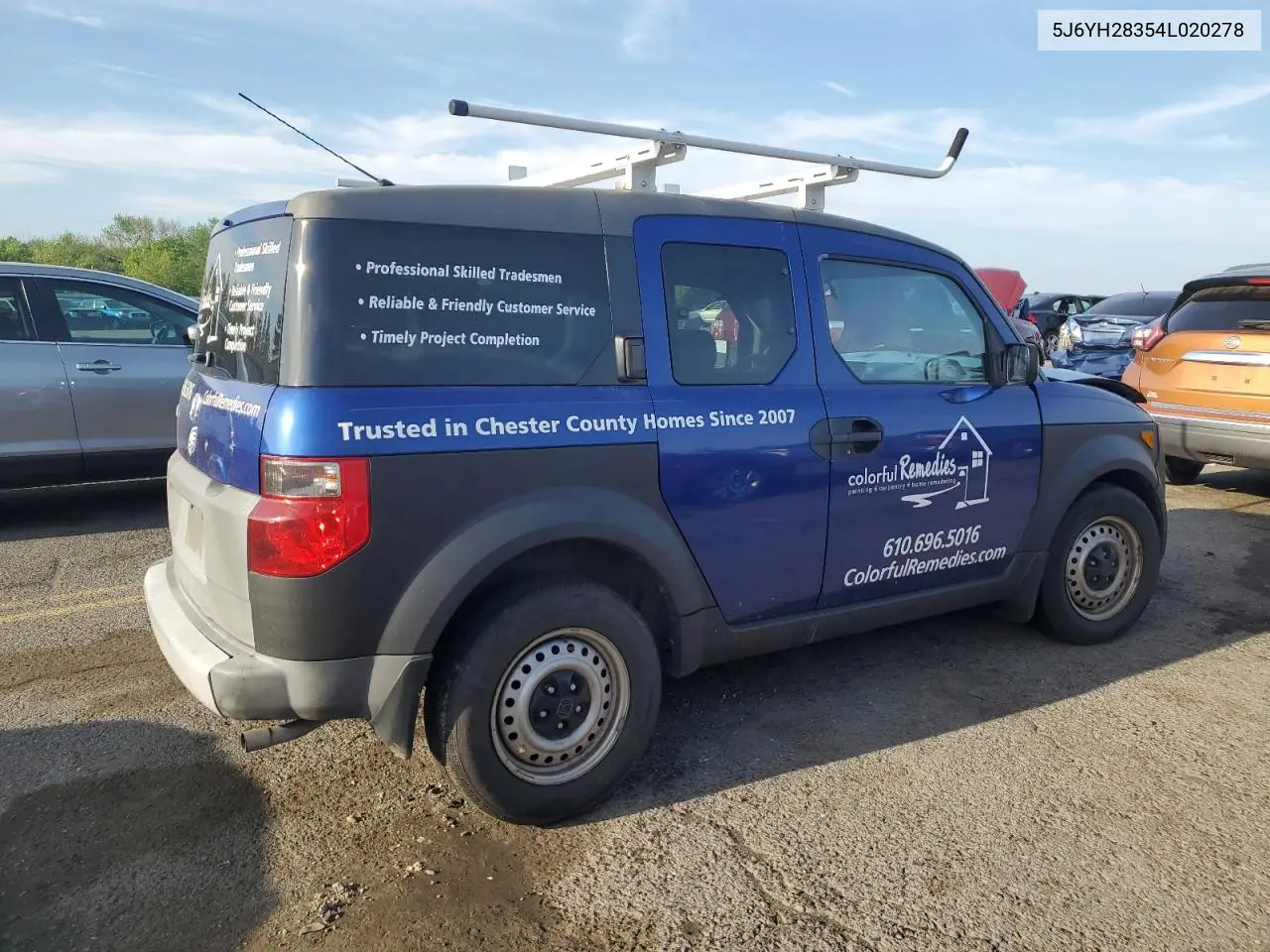 2004 Honda Element Lx VIN: 5J6YH28354L020278 Lot: 56535265