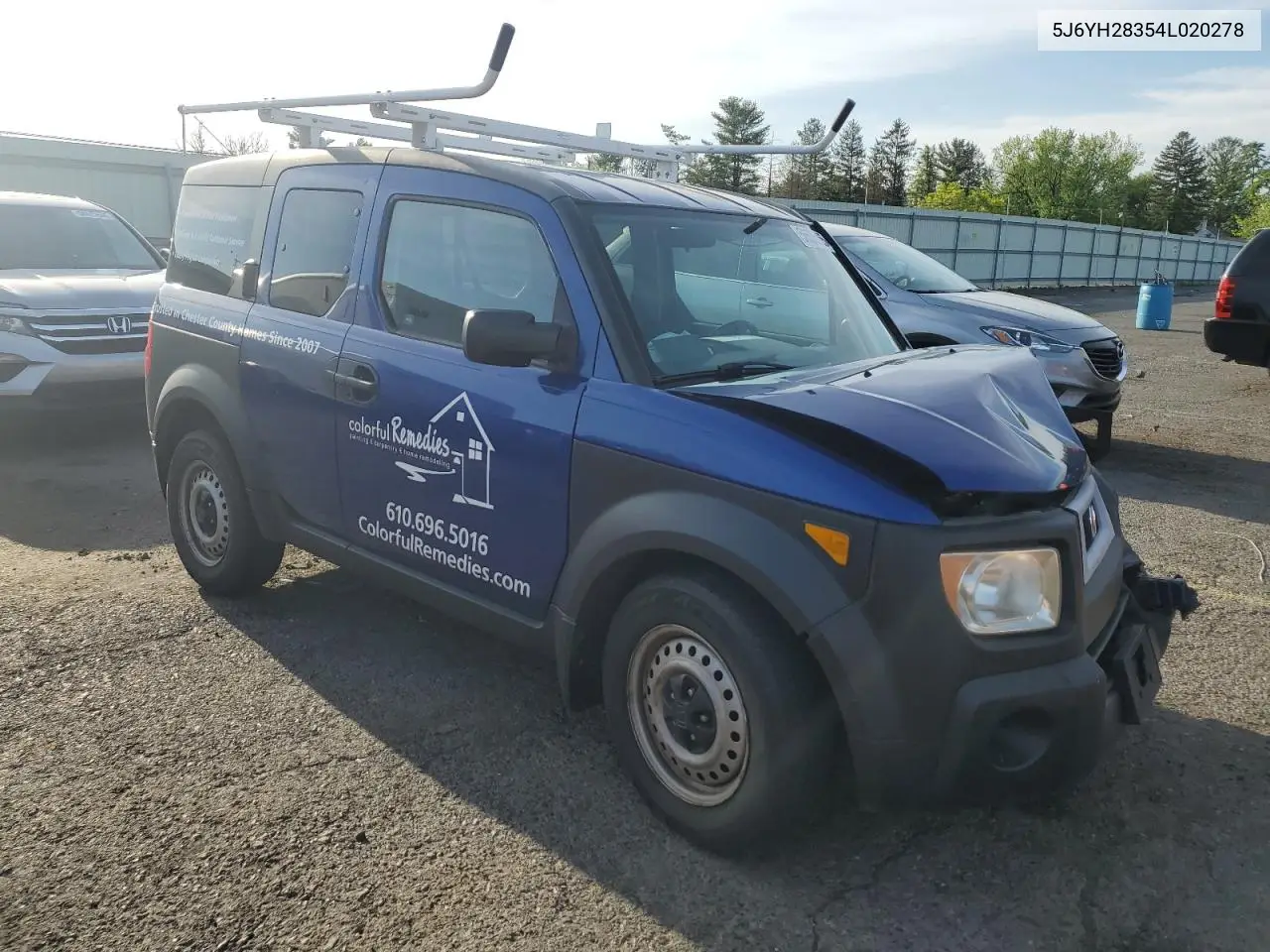 2004 Honda Element Lx VIN: 5J6YH28354L020278 Lot: 56535265