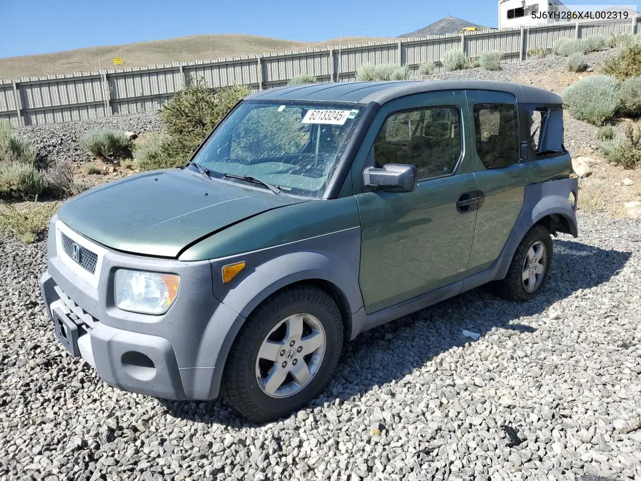 2004 Honda Element Ex VIN: 5J6YH286X4L002319 Lot: 62133245
