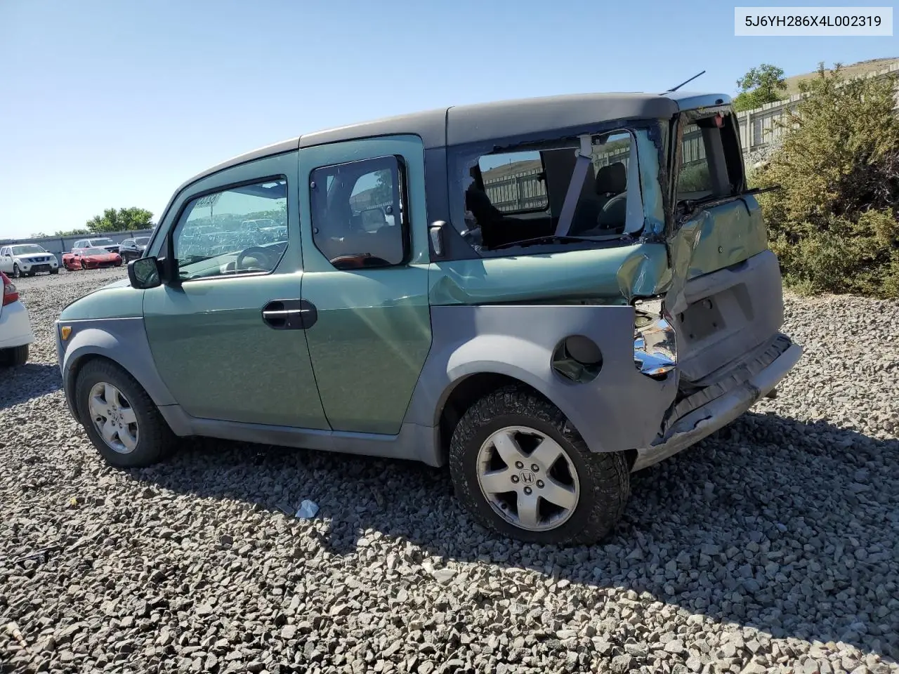 2004 Honda Element Ex VIN: 5J6YH286X4L002319 Lot: 62133245