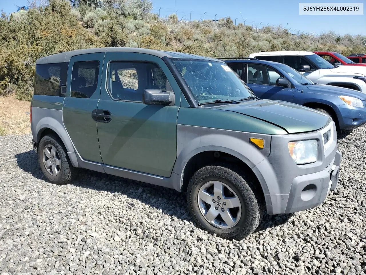 2004 Honda Element Ex VIN: 5J6YH286X4L002319 Lot: 62133245