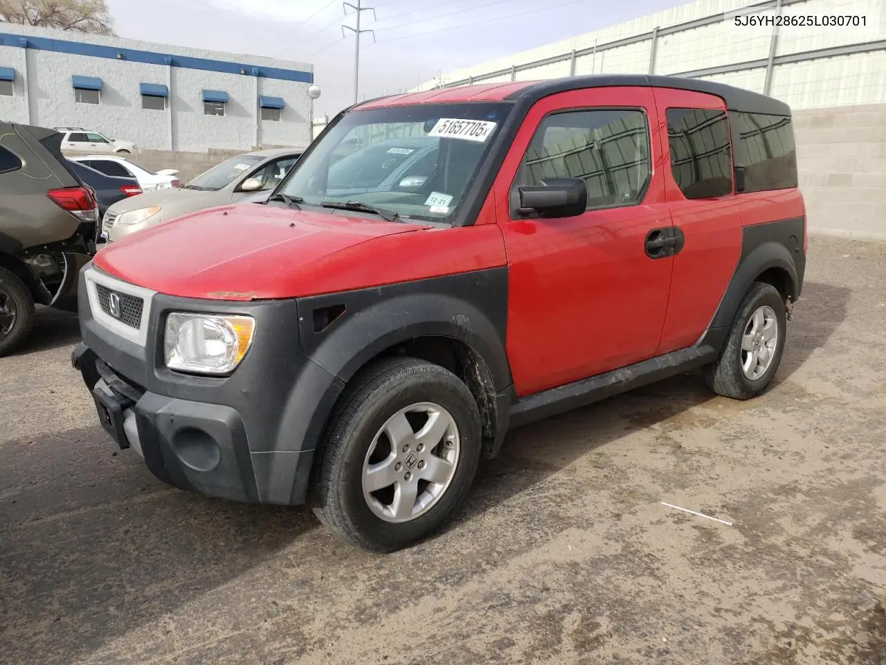 2005 Honda Element Ex VIN: 5J6YH28625L030701 Lot: 51657705