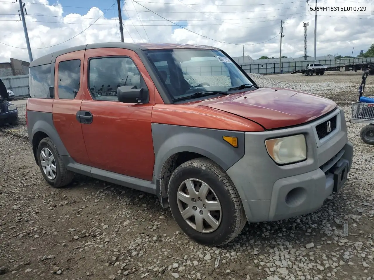 2005 Honda Element Lx VIN: 5J6YH18315L010729 Lot: 56801275