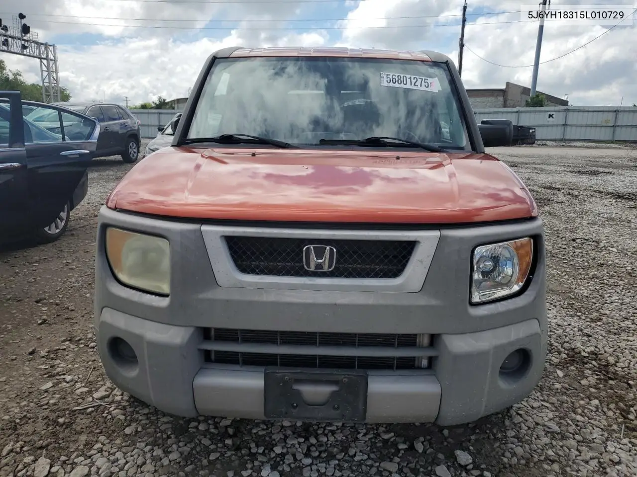 2005 Honda Element Lx VIN: 5J6YH18315L010729 Lot: 56801275