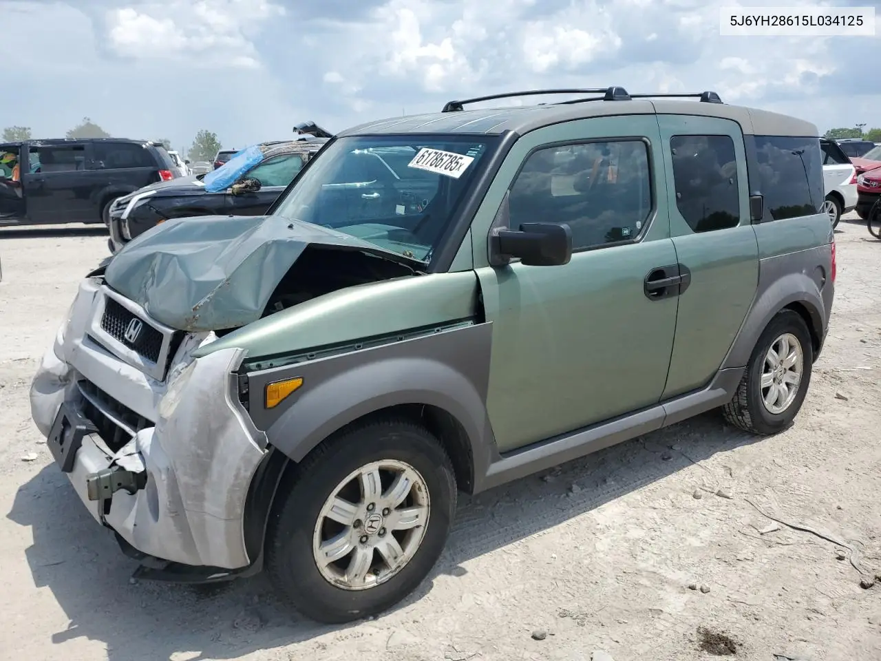 2005 Honda Element Ex VIN: 5J6YH28615L034125 Lot: 61786785