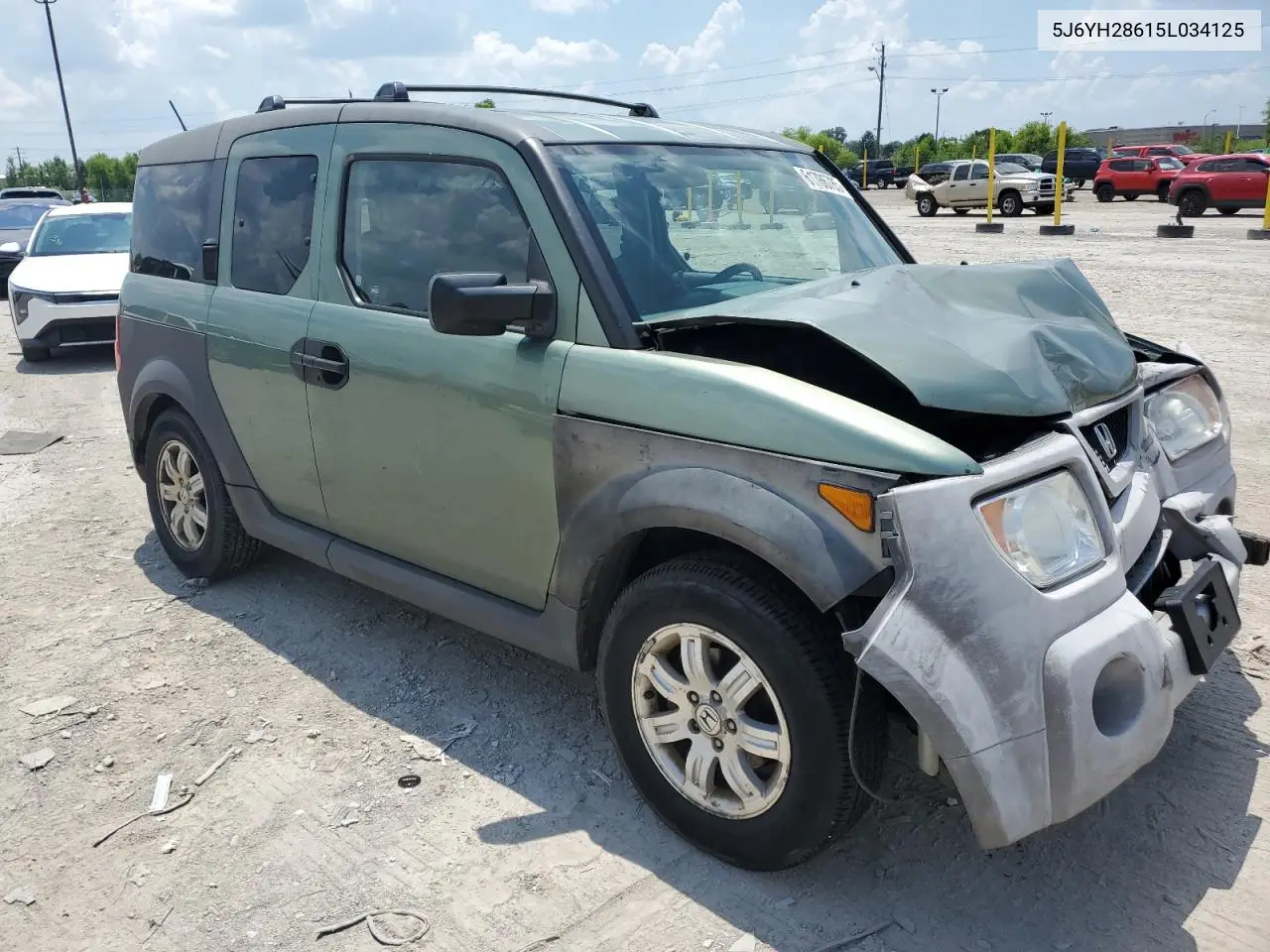 2005 Honda Element Ex VIN: 5J6YH28615L034125 Lot: 61786785