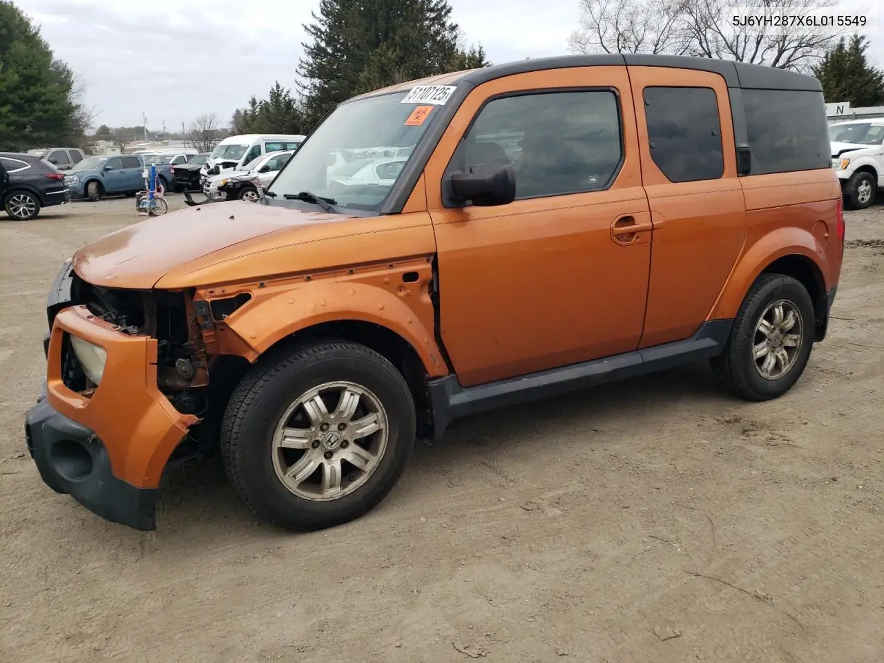 2006 Honda Element Ex VIN: 5J6YH287X6L015549 Lot: 51107125