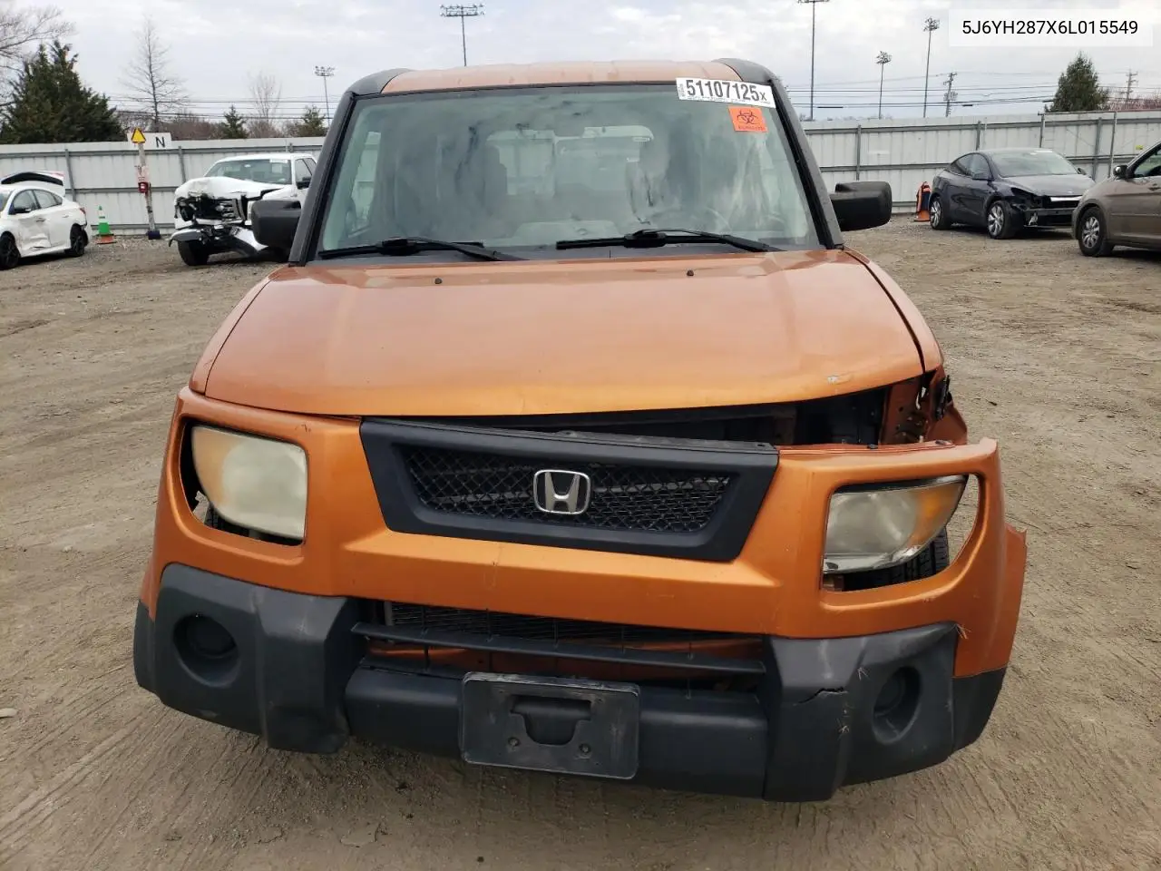 2006 Honda Element Ex VIN: 5J6YH287X6L015549 Lot: 51107125