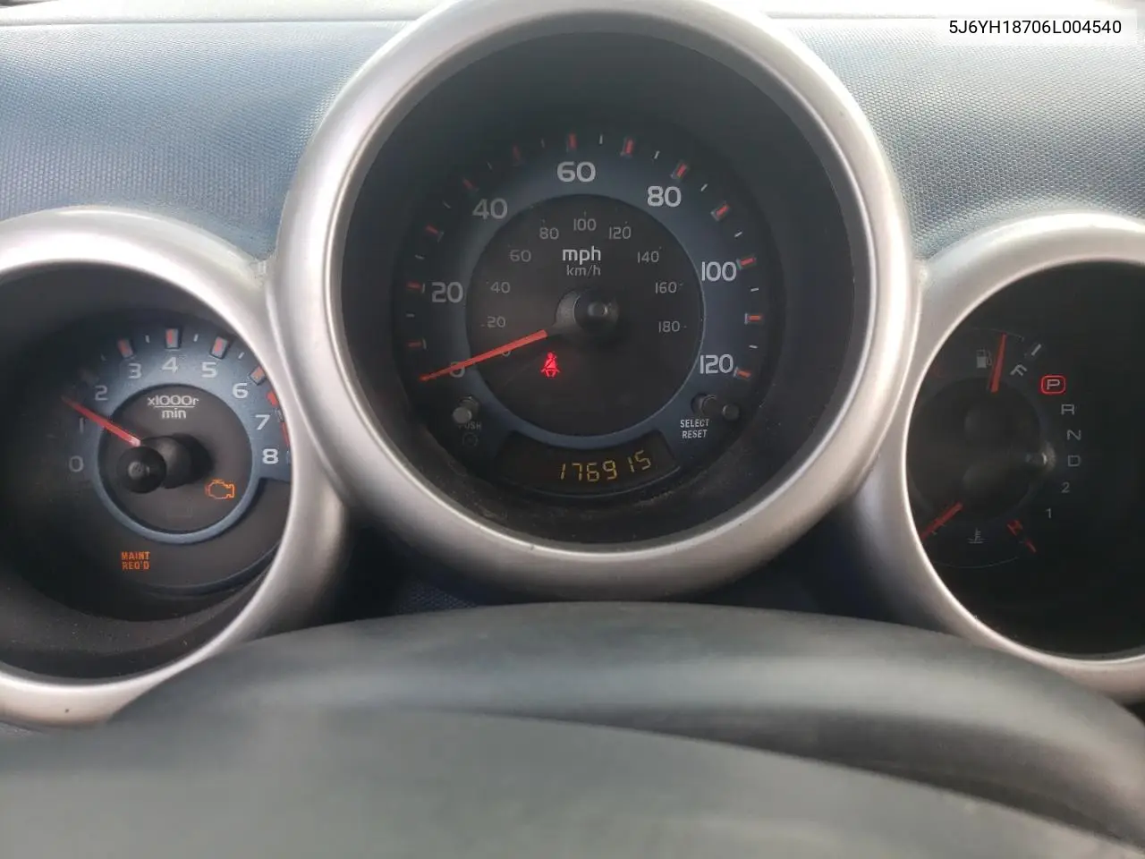 2006 Honda Element Ex VIN: 5J6YH18706L004540 Lot: 62885885