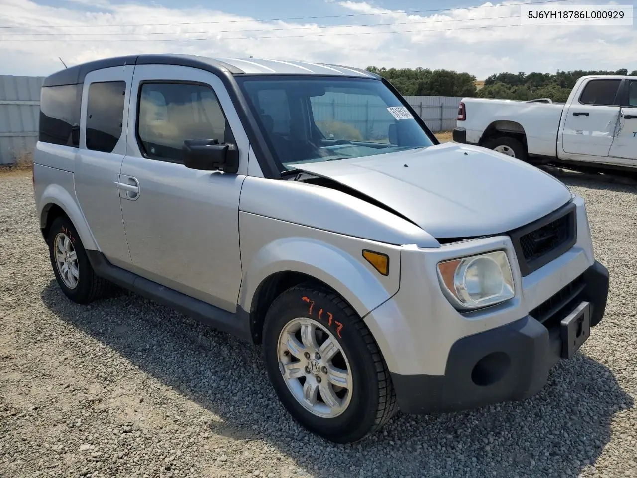 2006 Honda Element Ex VIN: 5J6YH18786L000929 Lot: 63165235