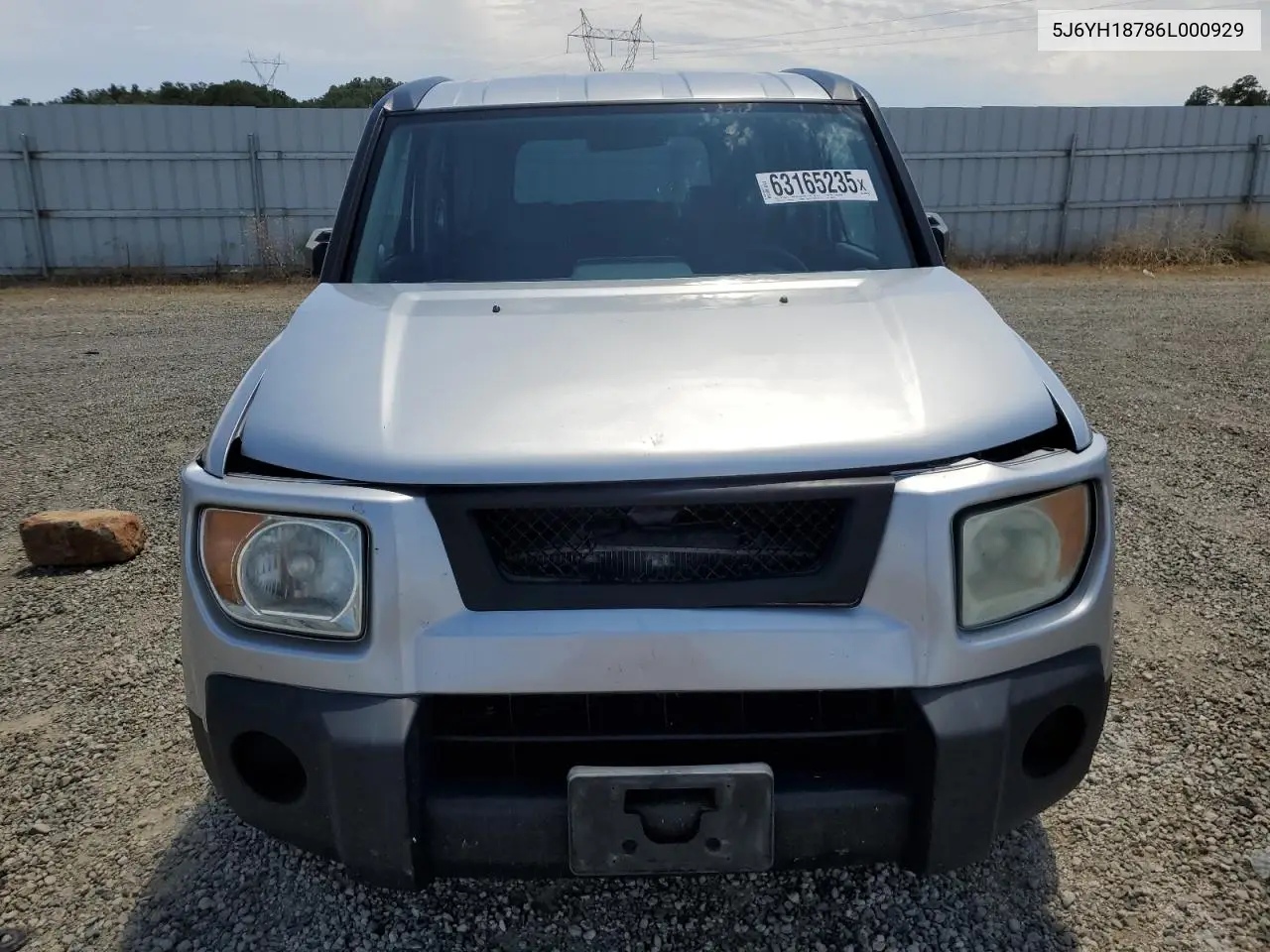 2006 Honda Element Ex VIN: 5J6YH18786L000929 Lot: 63165235