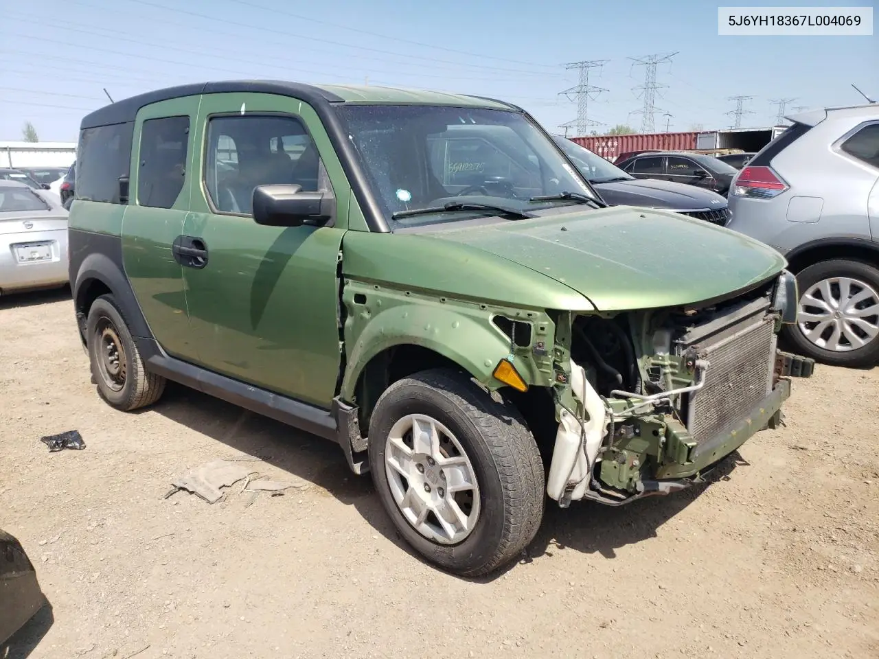2007 Honda Element Lx VIN: 5J6YH18367L004069 Lot: 55841255