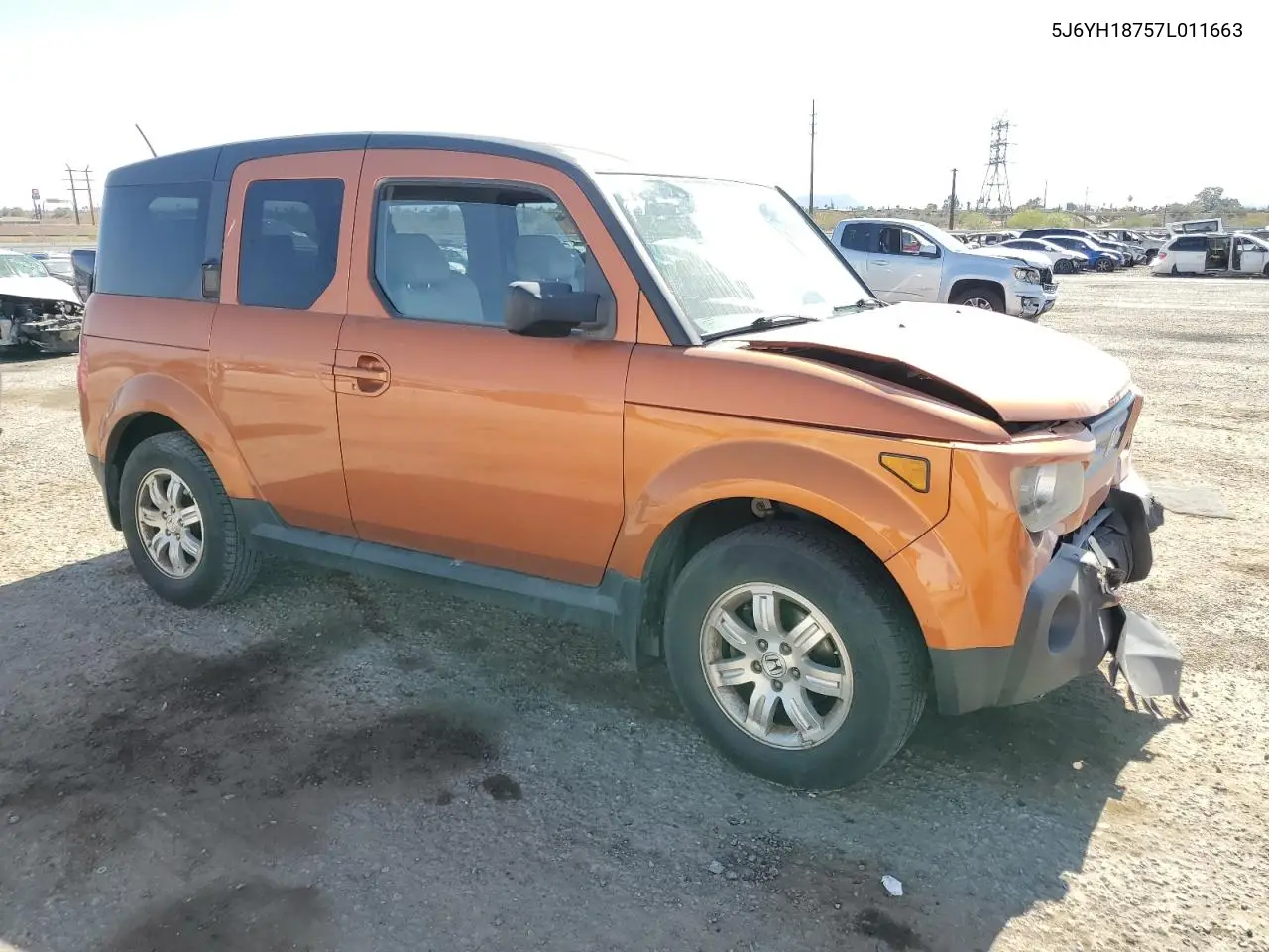 2007 Honda Element Ex VIN: 5J6YH18757L011663 Lot: 58328005