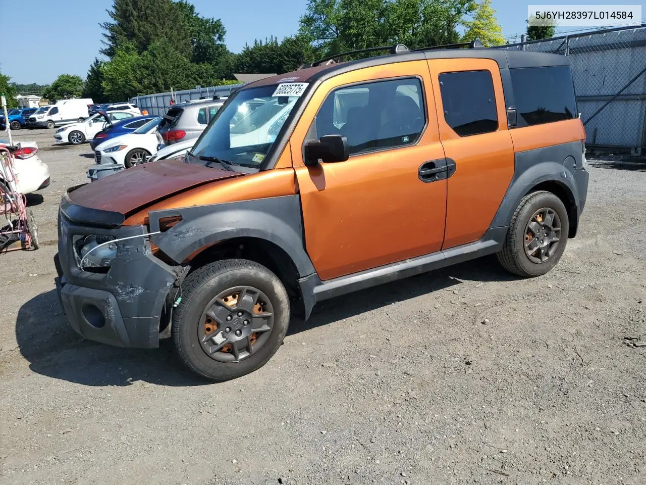 2007 Honda Element Lx VIN: 5J6YH28397L014584 Lot: 60825775