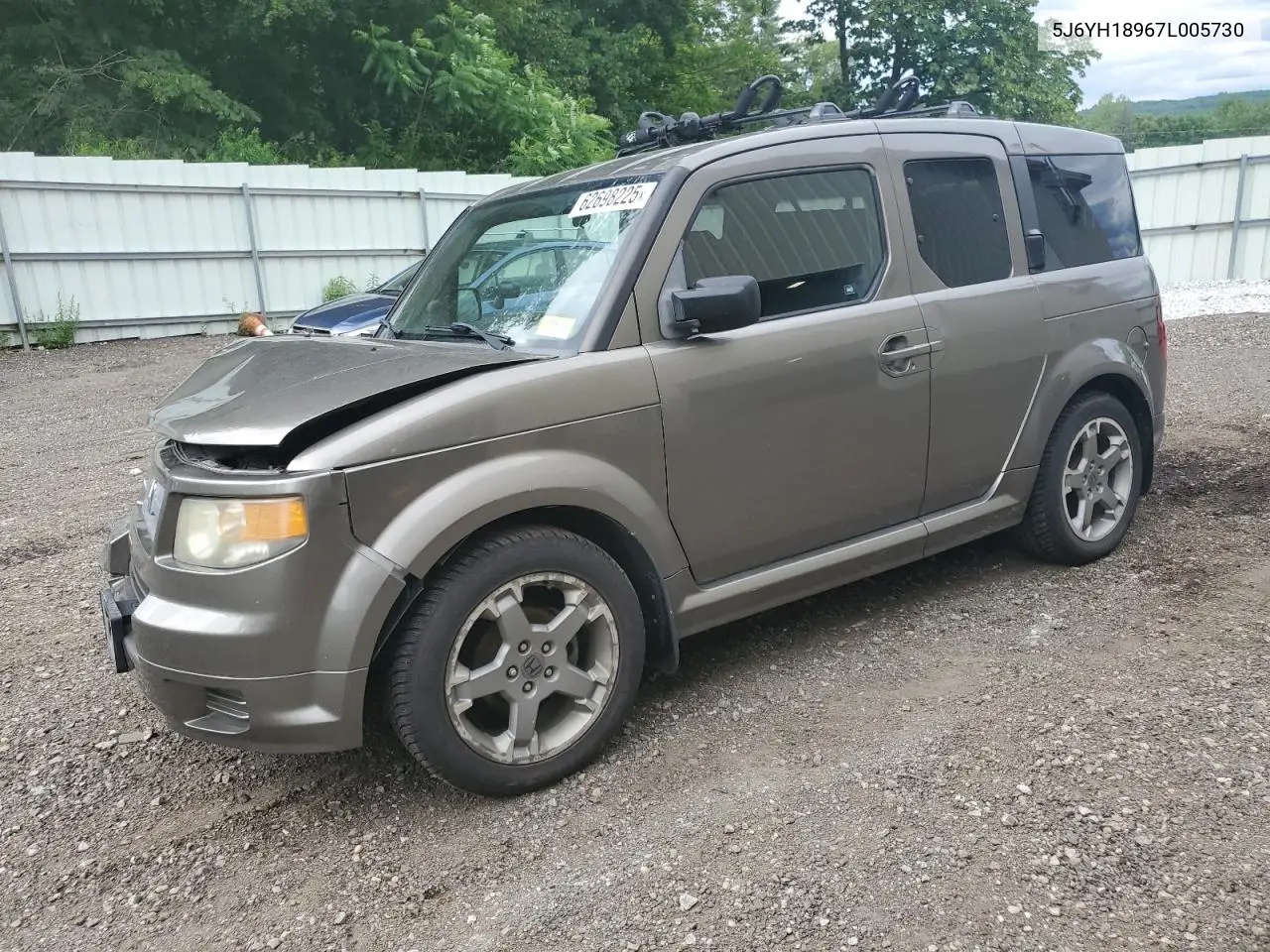 2007 Honda Element Sc VIN: 5J6YH18967L005730 Lot: 62698225
