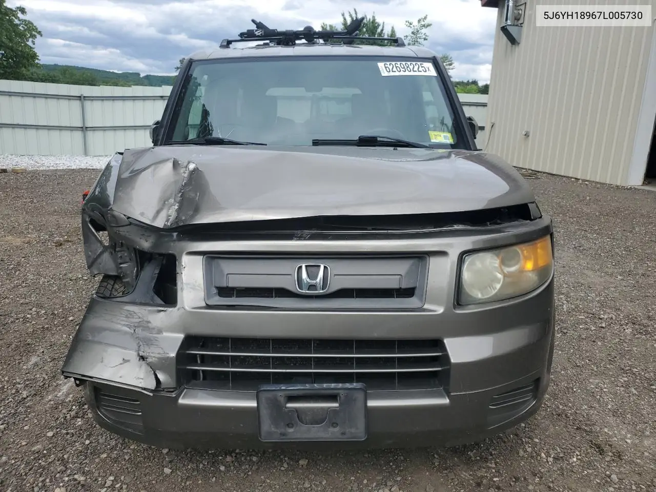 2007 Honda Element Sc VIN: 5J6YH18967L005730 Lot: 62698225