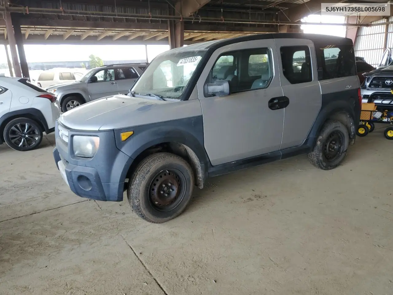 2008 Honda Element Lx VIN: 5J6YH17358L005698 Lot: 47031835