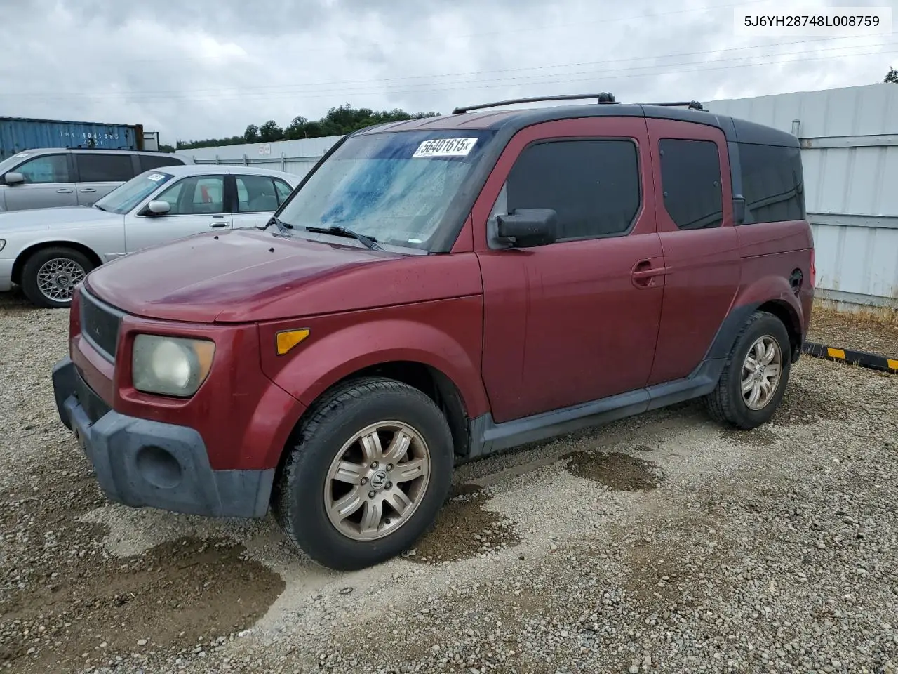2008 Honda Element Ex VIN: 5J6YH28748L008759 Lot: 56401615