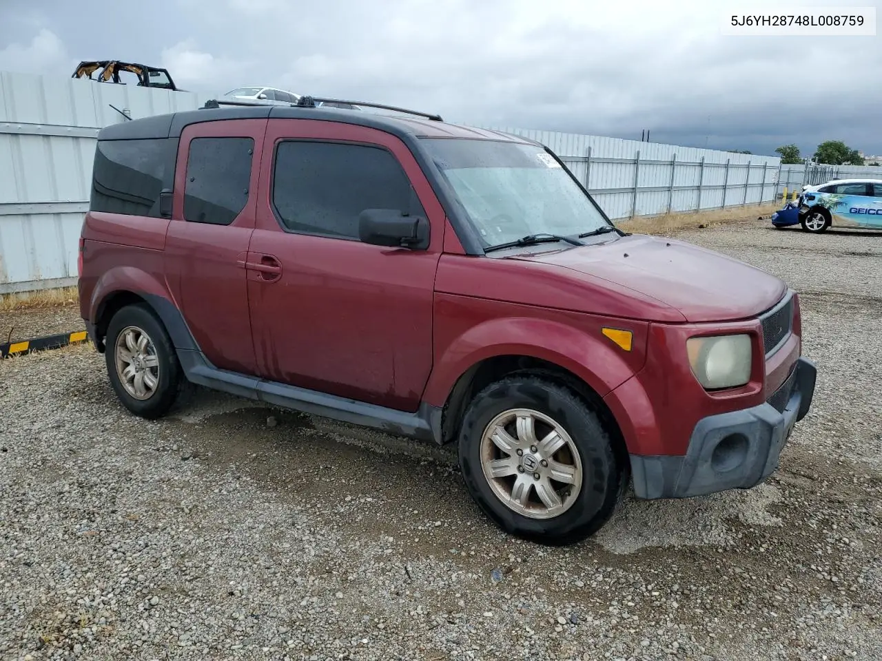 2008 Honda Element Ex VIN: 5J6YH28748L008759 Lot: 56401615