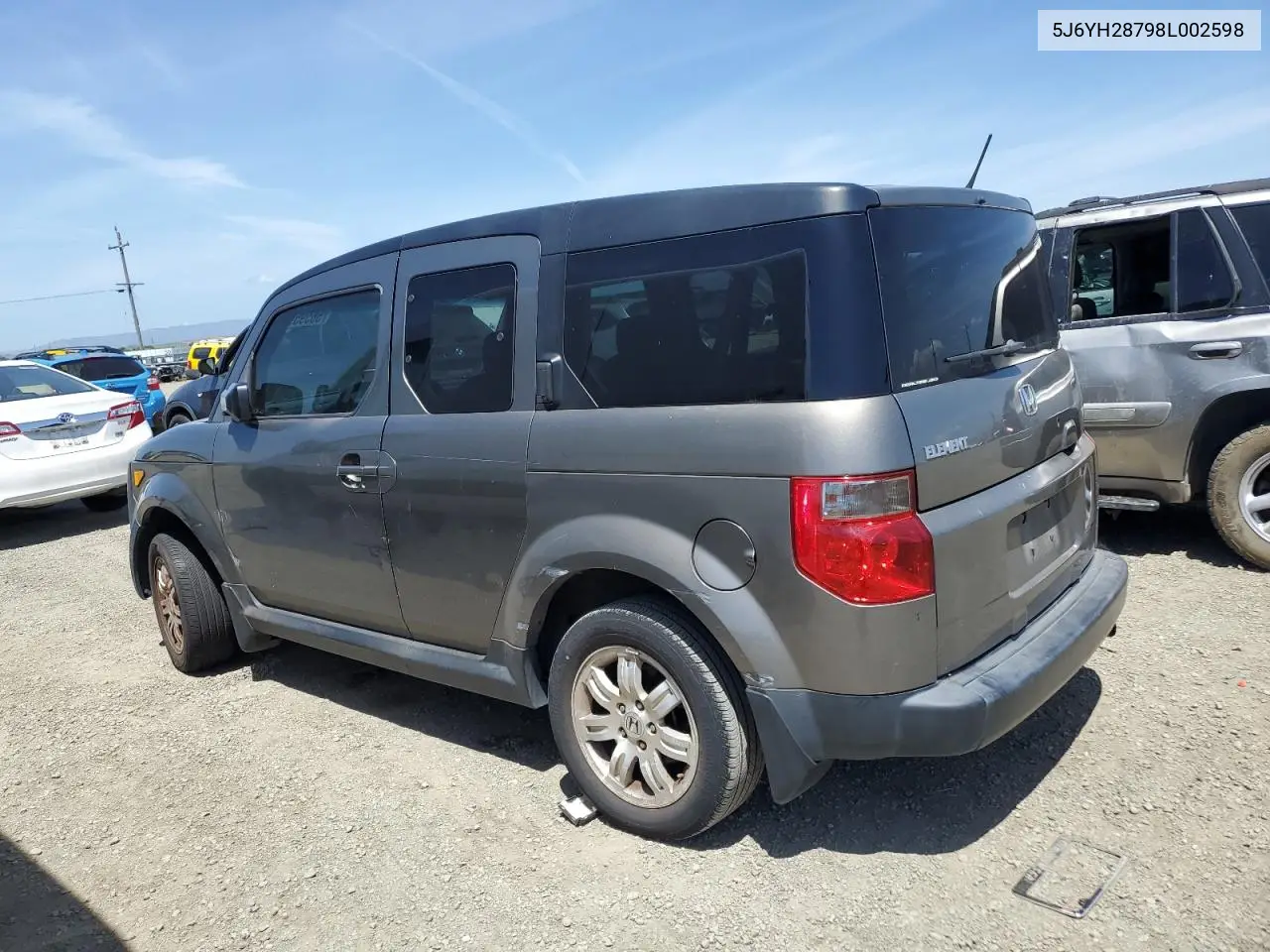 2008 Honda Element Ex VIN: 5J6YH28798L002598 Lot: 56595955