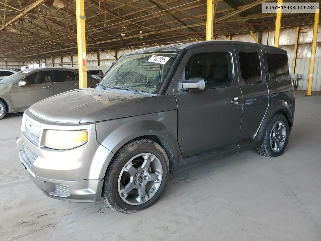 2008 Honda Element Sc VIN: 5J6YH189X8L006784 Lot: 57028885