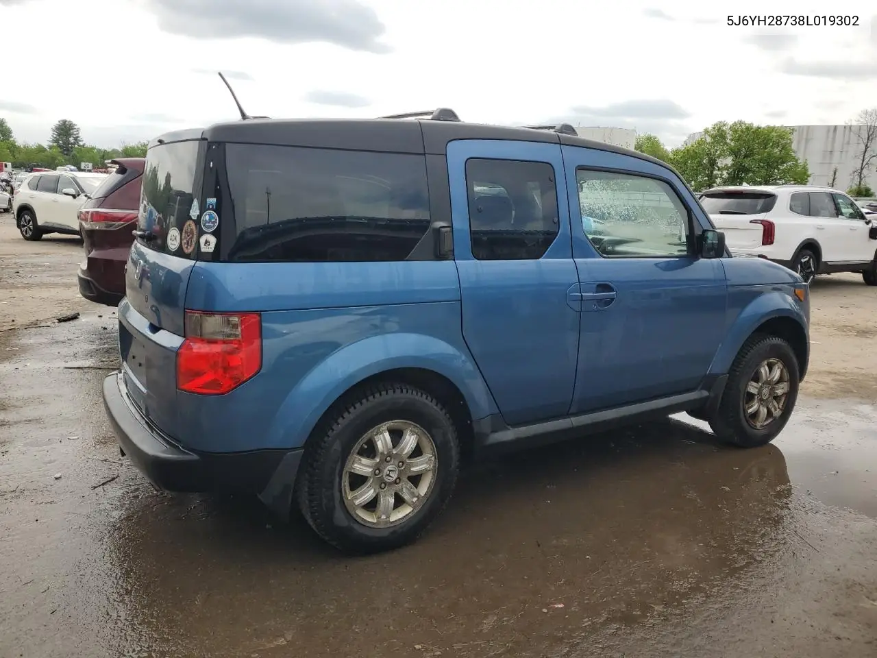 2008 Honda Element Ex VIN: 5J6YH28738L019302 Lot: 58509315