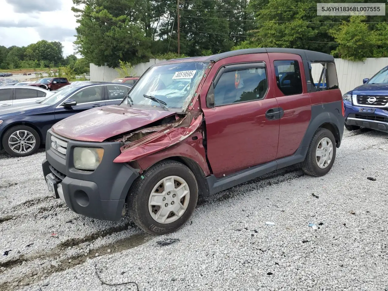 2008 Honda Element Lx VIN: 5J6YH18368L007555 Lot: 60519595