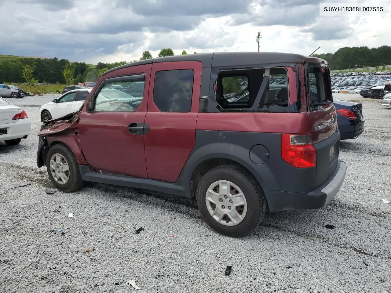 2008 Honda Element Lx VIN: 5J6YH18368L007555 Lot: 60519595