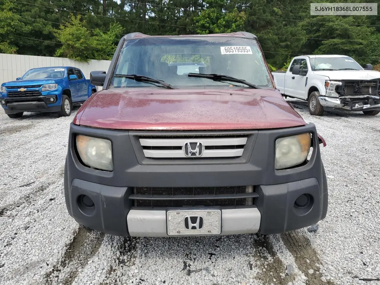 2008 Honda Element Lx VIN: 5J6YH18368L007555 Lot: 60519595