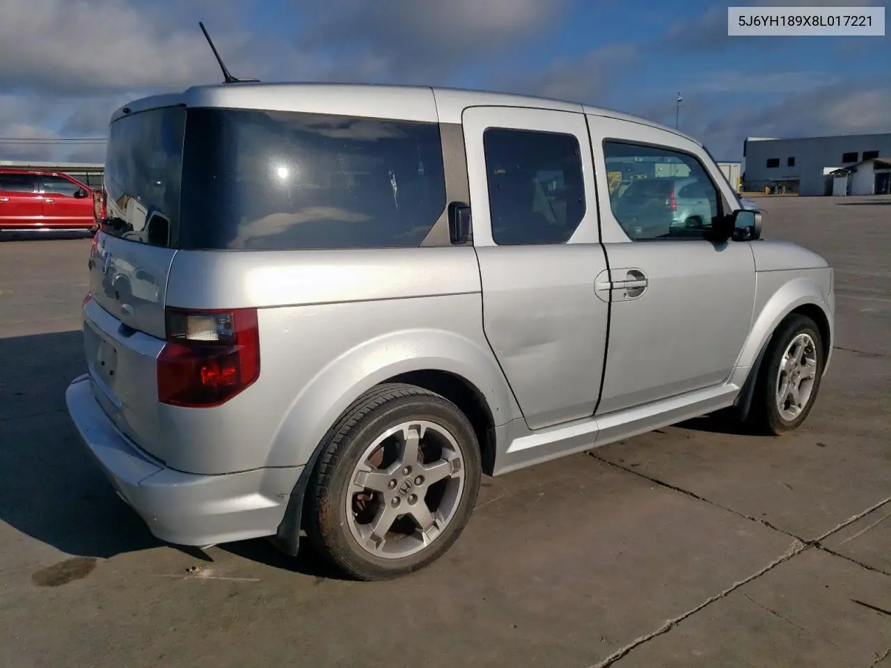 2008 Honda Element Sc VIN: 5J6YH189X8L017221 Lot: 62371025