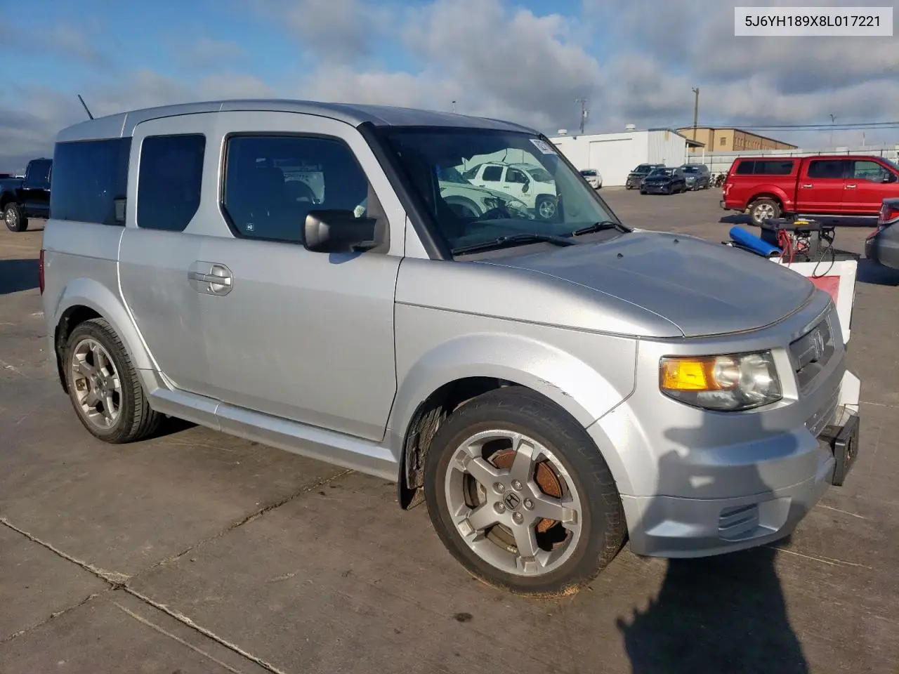 2008 Honda Element Sc VIN: 5J6YH189X8L017221 Lot: 62371025