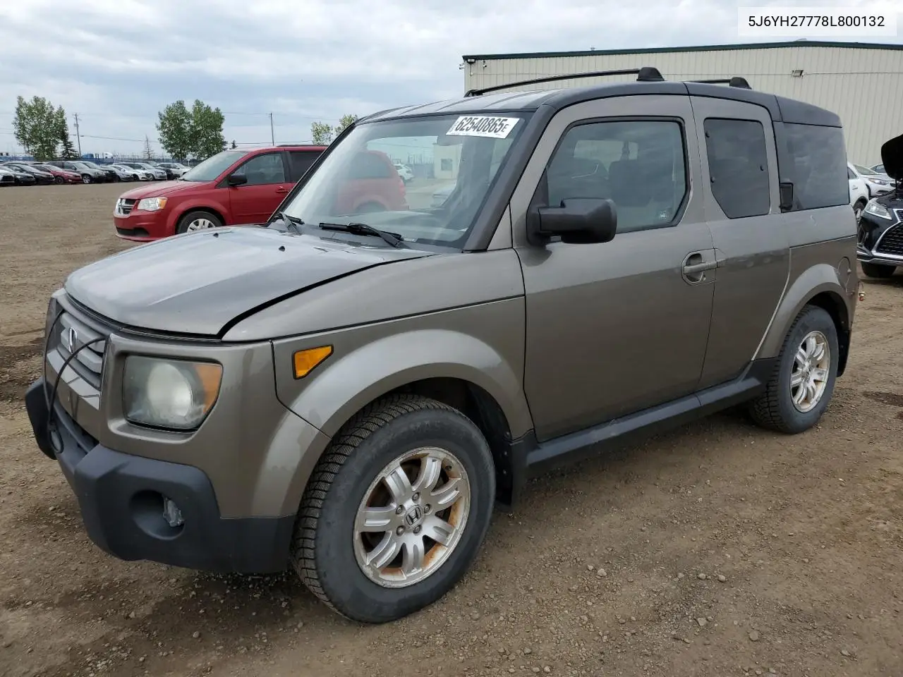 2008 Honda Element Ex VIN: 5J6YH27778L800132 Lot: 62540865