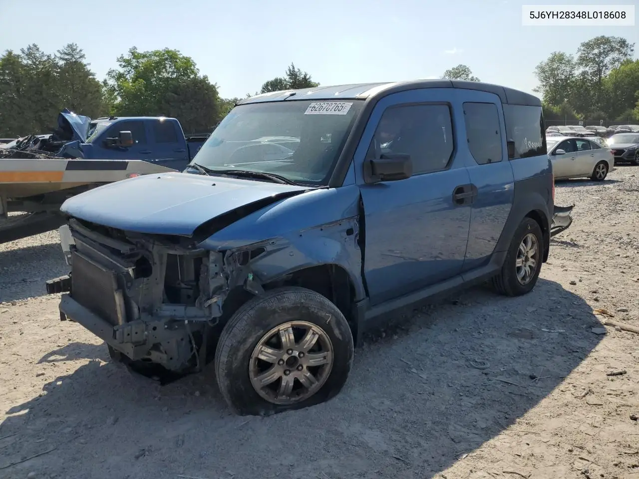 2008 Honda Element Lx VIN: 5J6YH28348L018608 Lot: 62678765