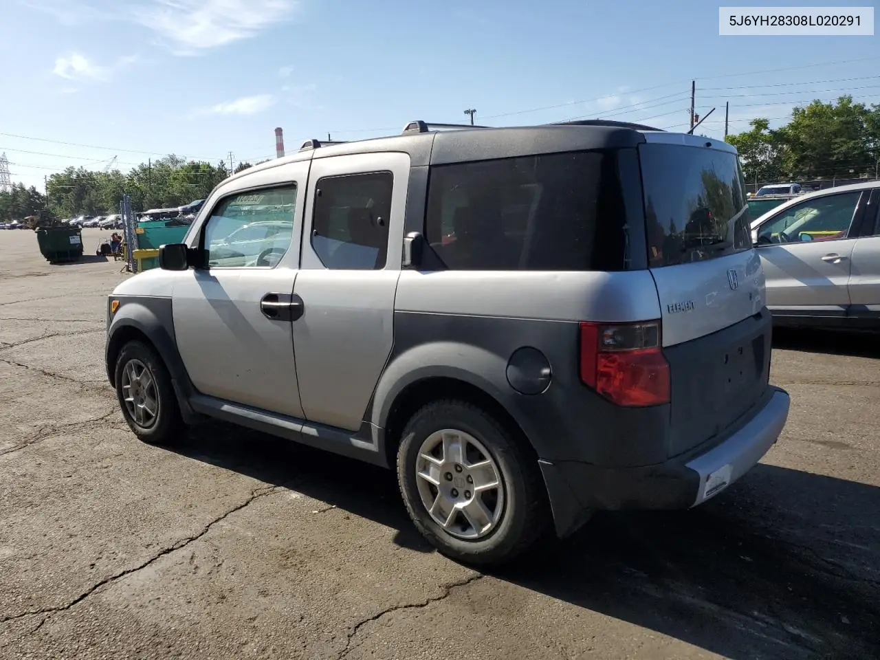 2008 Honda Element Lx VIN: 5J6YH28308L020291 Lot: 62903725