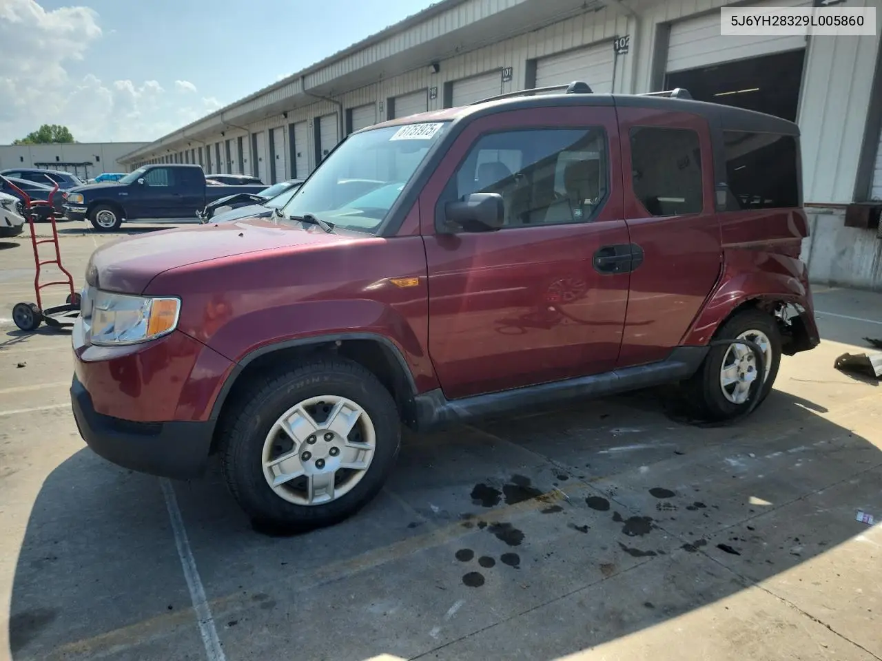 2009 Honda Element Lx VIN: 5J6YH28329L005860 Lot: 61751975