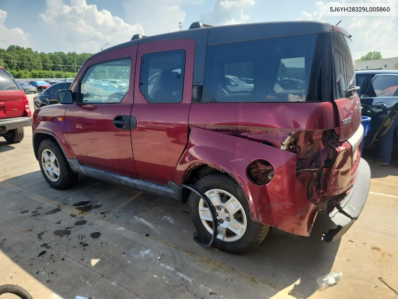 2009 Honda Element Lx VIN: 5J6YH28329L005860 Lot: 61751975