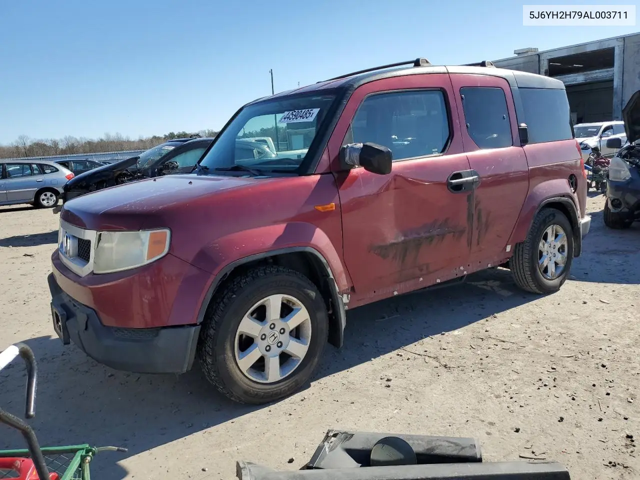 2010 Honda Element Ex VIN: 5J6YH2H79AL003711 Lot: 44590485