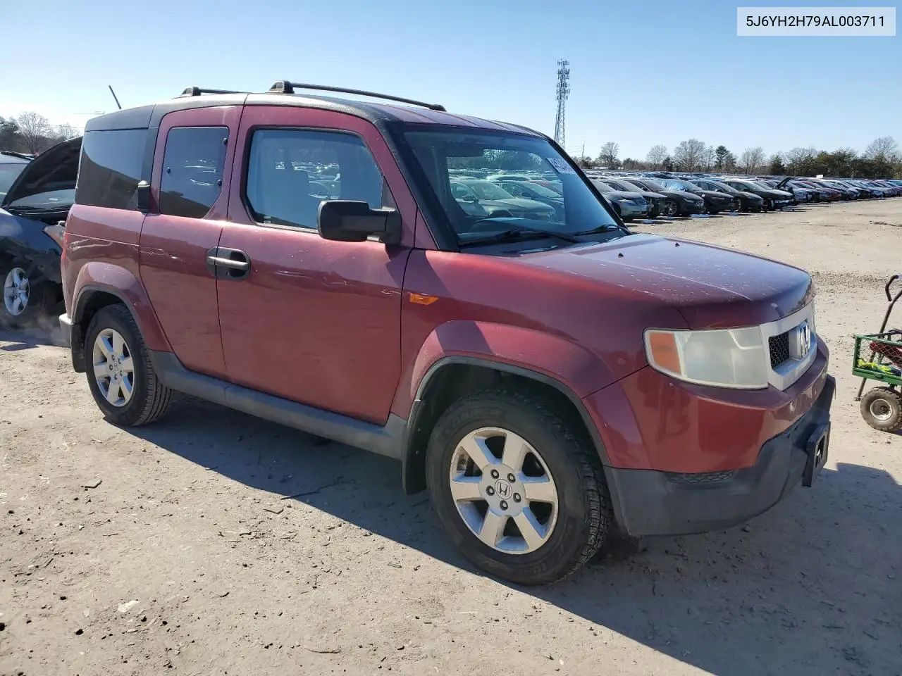 2010 Honda Element Ex VIN: 5J6YH2H79AL003711 Lot: 44590485