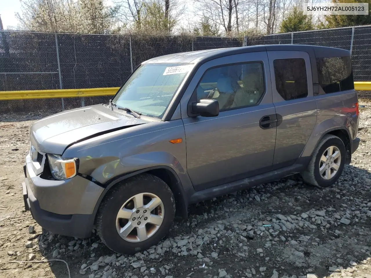 2010 Honda Element Ex VIN: 5J6YH2H72AL005123 Lot: 50206125