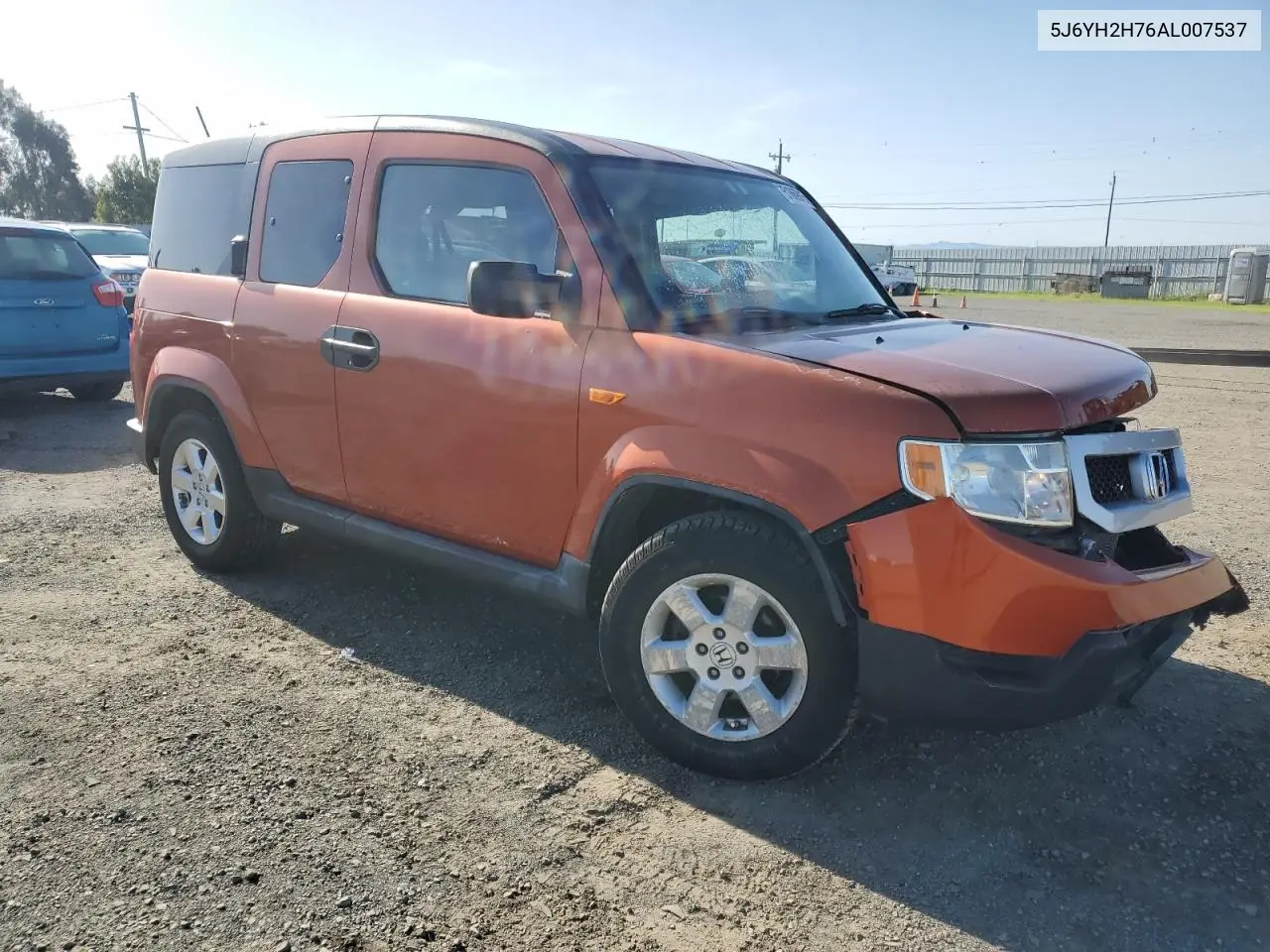 2010 Honda Element Ex VIN: 5J6YH2H76AL007537 Lot: 51869015