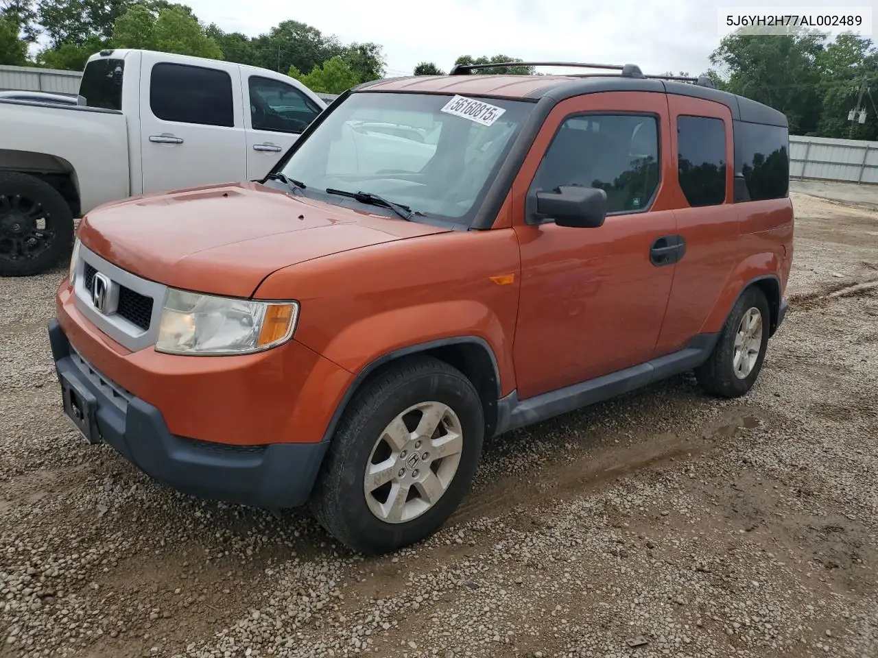 2010 Honda Element Ex VIN: 5J6YH2H77AL002489 Lot: 56160815
