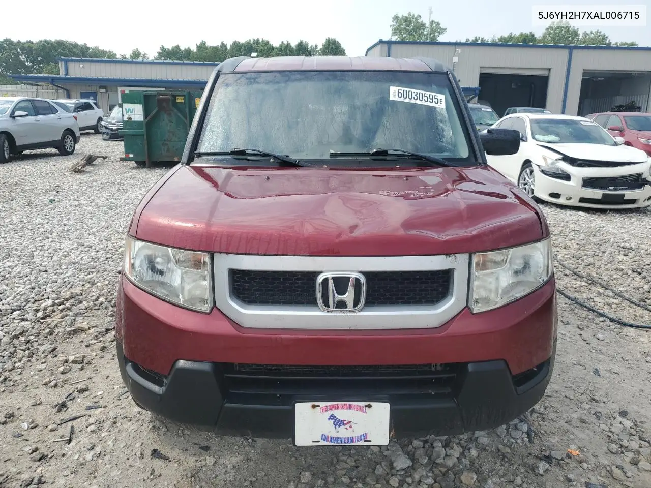 2010 Honda Element Ex VIN: 5J6YH2H7XAL006715 Lot: 60030595