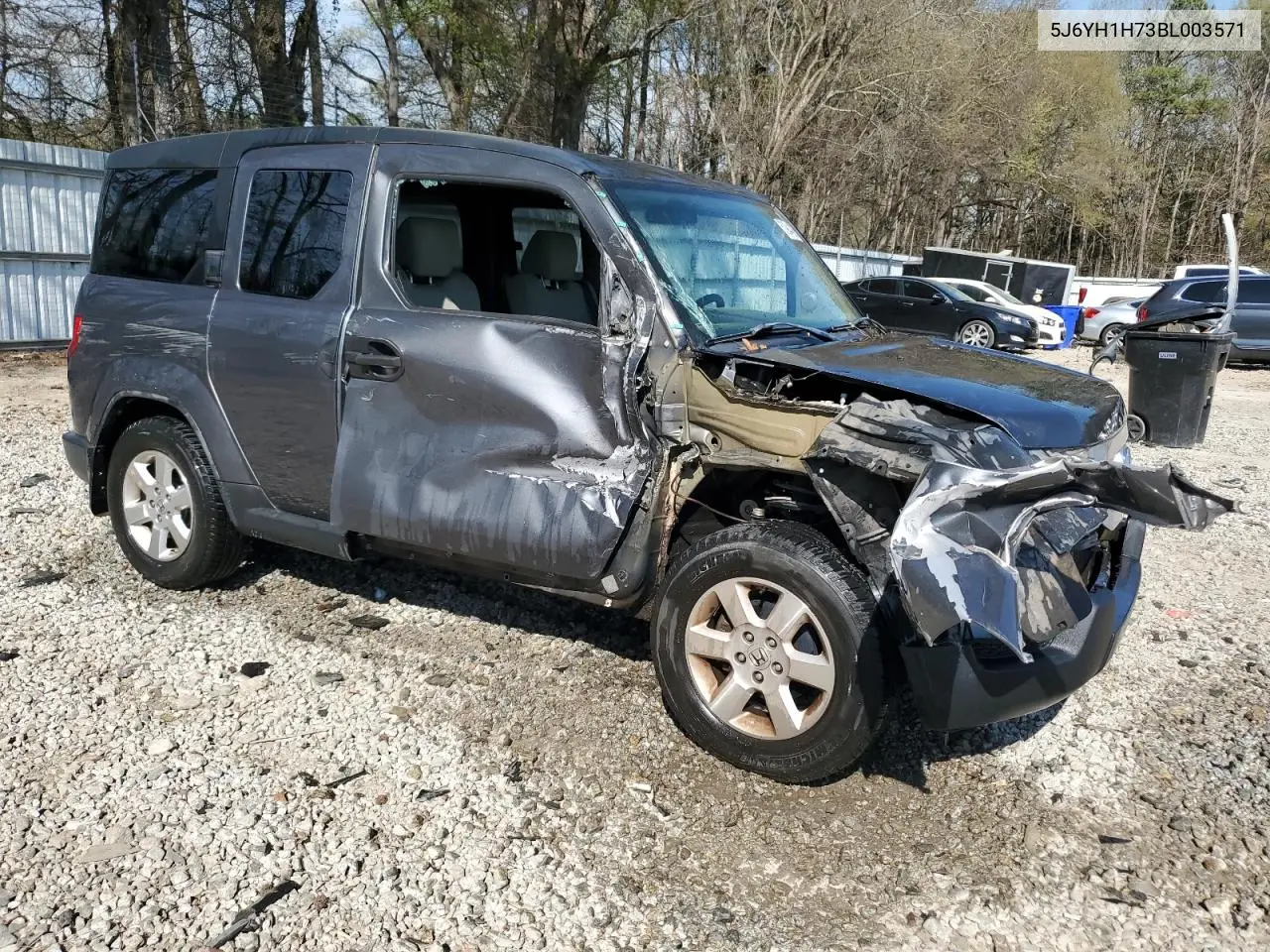2011 Honda Element Ex VIN: 5J6YH1H73BL003571 Lot: 50944325