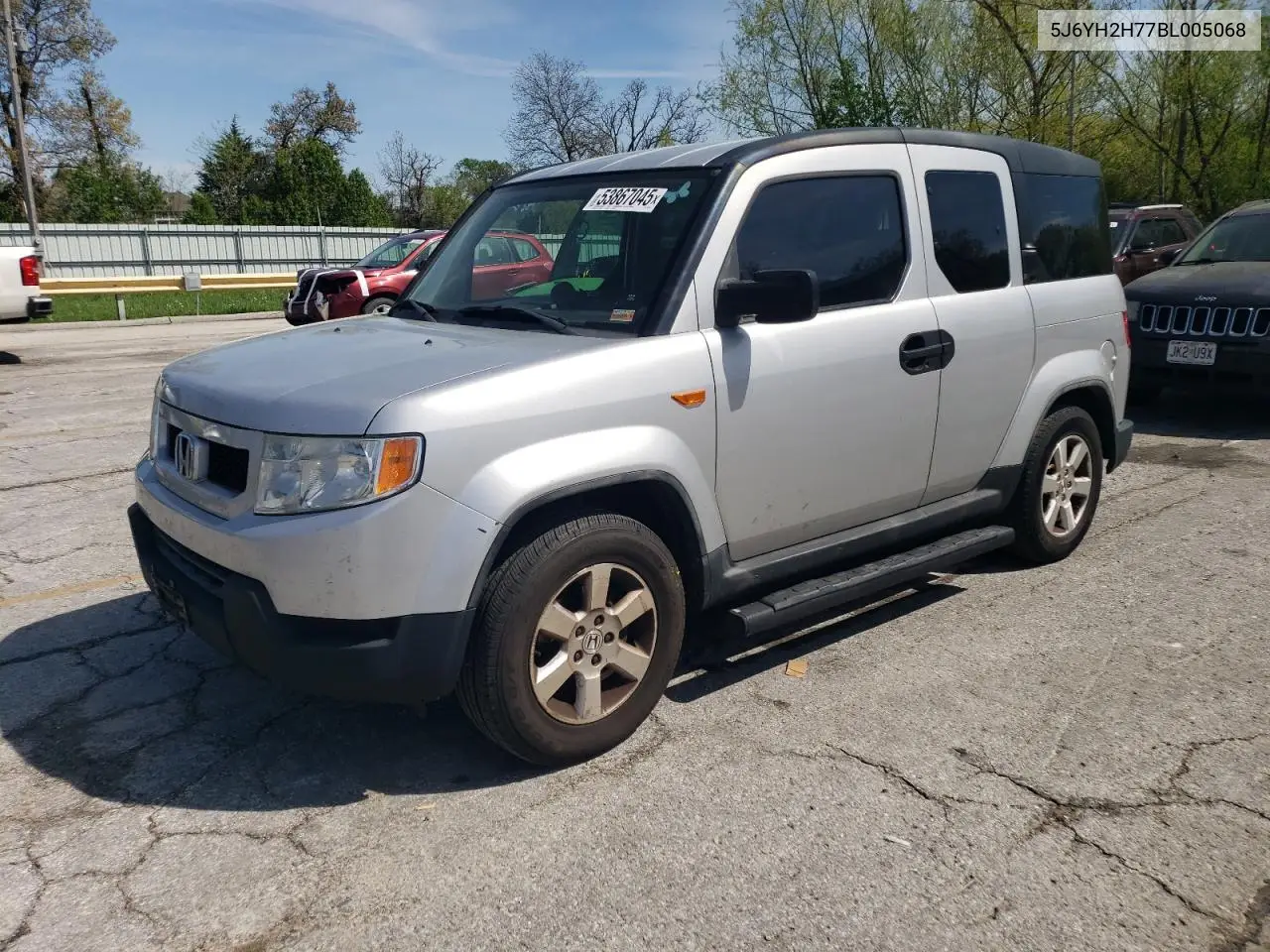 2011 Honda Element Ex VIN: 5J6YH2H77BL005068 Lot: 53867045