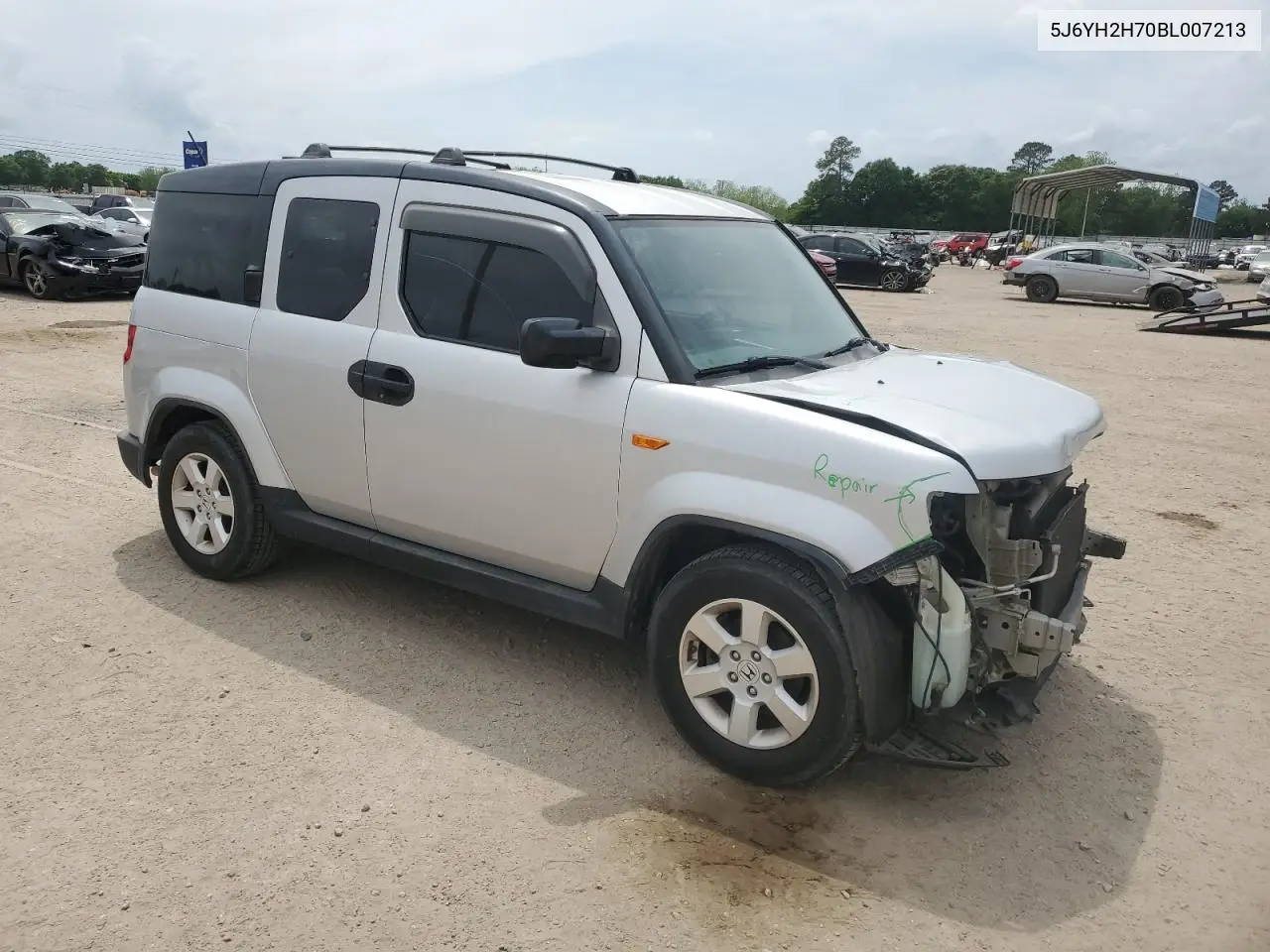 2011 Honda Element Ex VIN: 5J6YH2H70BL007213 Lot: 54048505
