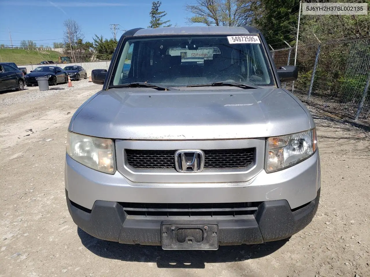 2011 Honda Element Lx VIN: 5J6YH2H37BL002135 Lot: 54972595