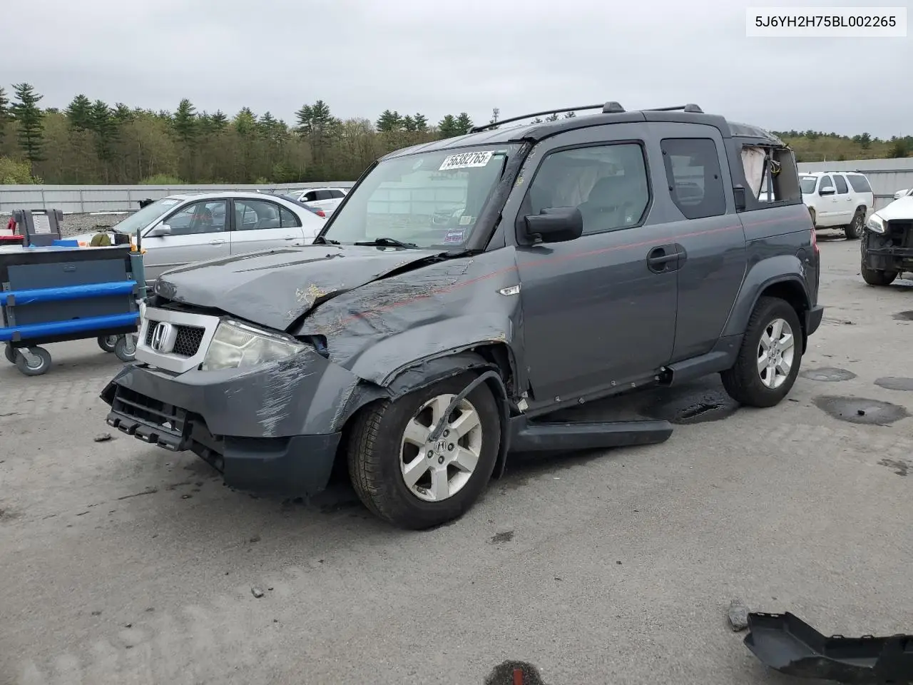 2011 Honda Element Ex VIN: 5J6YH2H75BL002265 Lot: 56382765